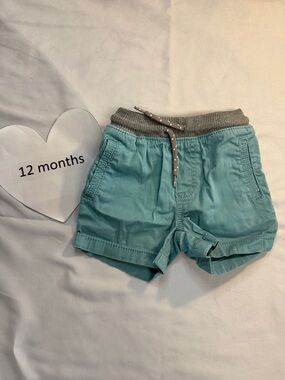 OshKosh B'gosh - teal toddler infant shorts.  Size 12 moths